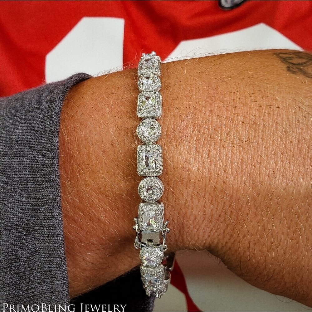 Round & Square Diamond Bracelet